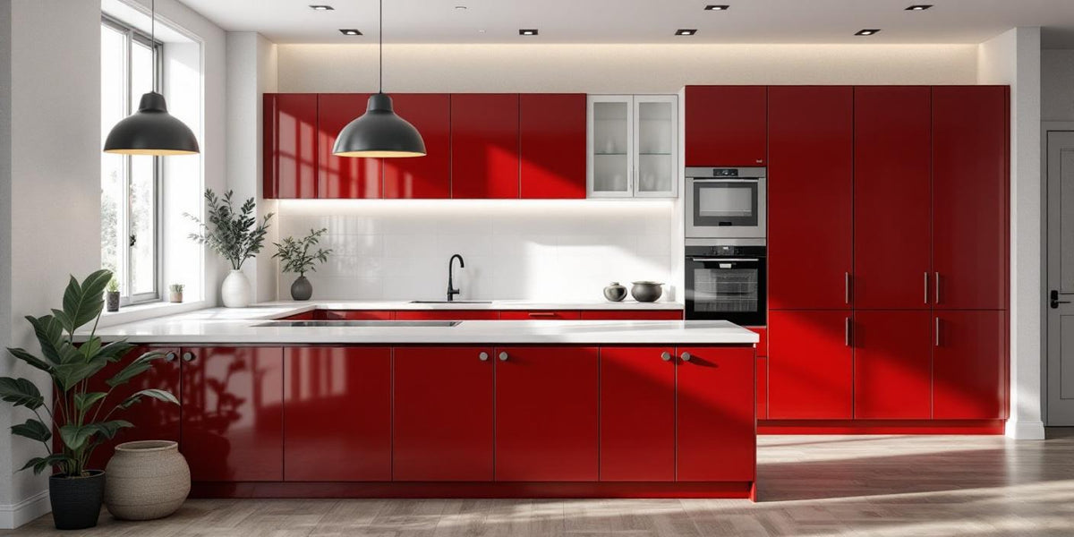 Piano Moderno in Red Gloss