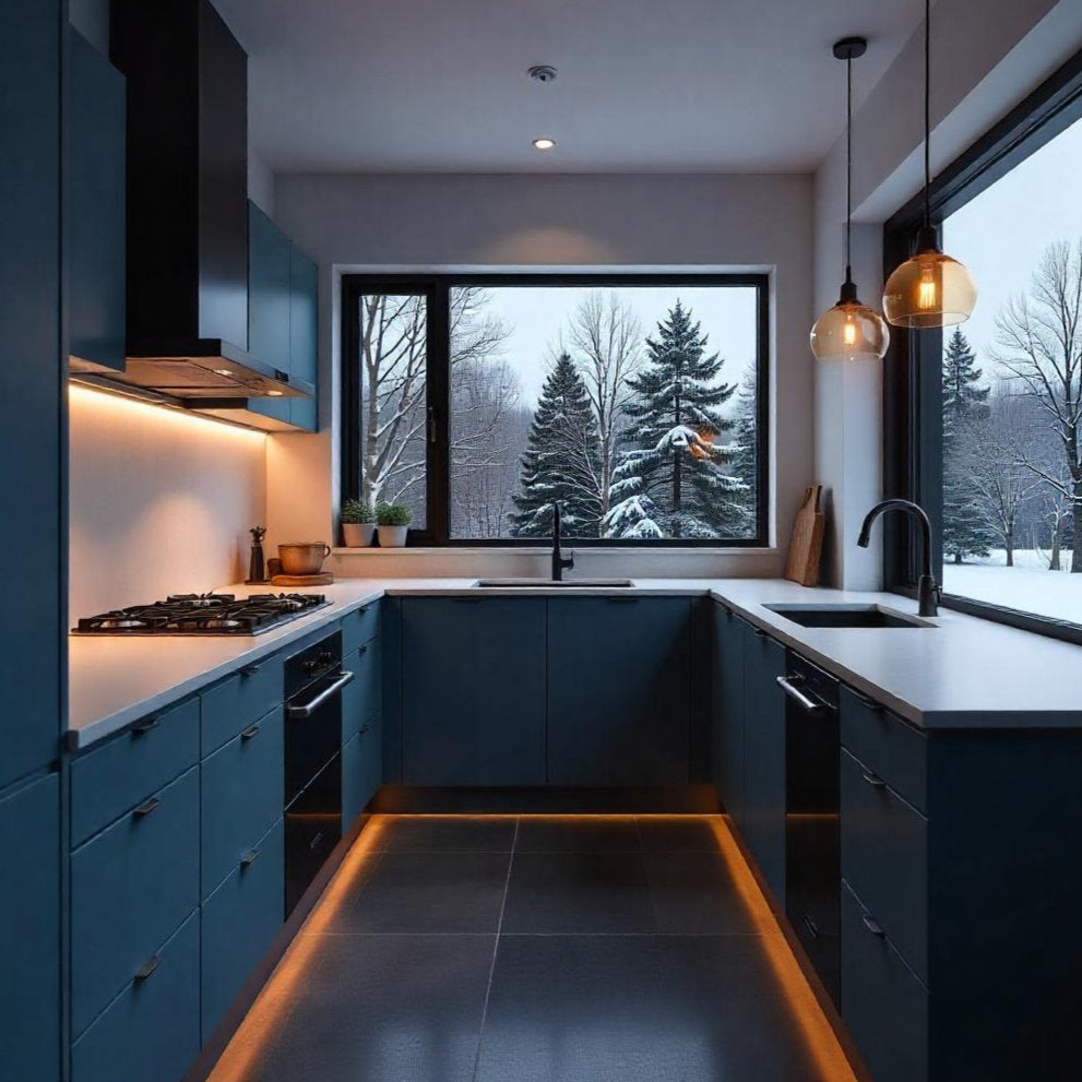 Linea Classica Kitchen Plinth in Indigo Blue