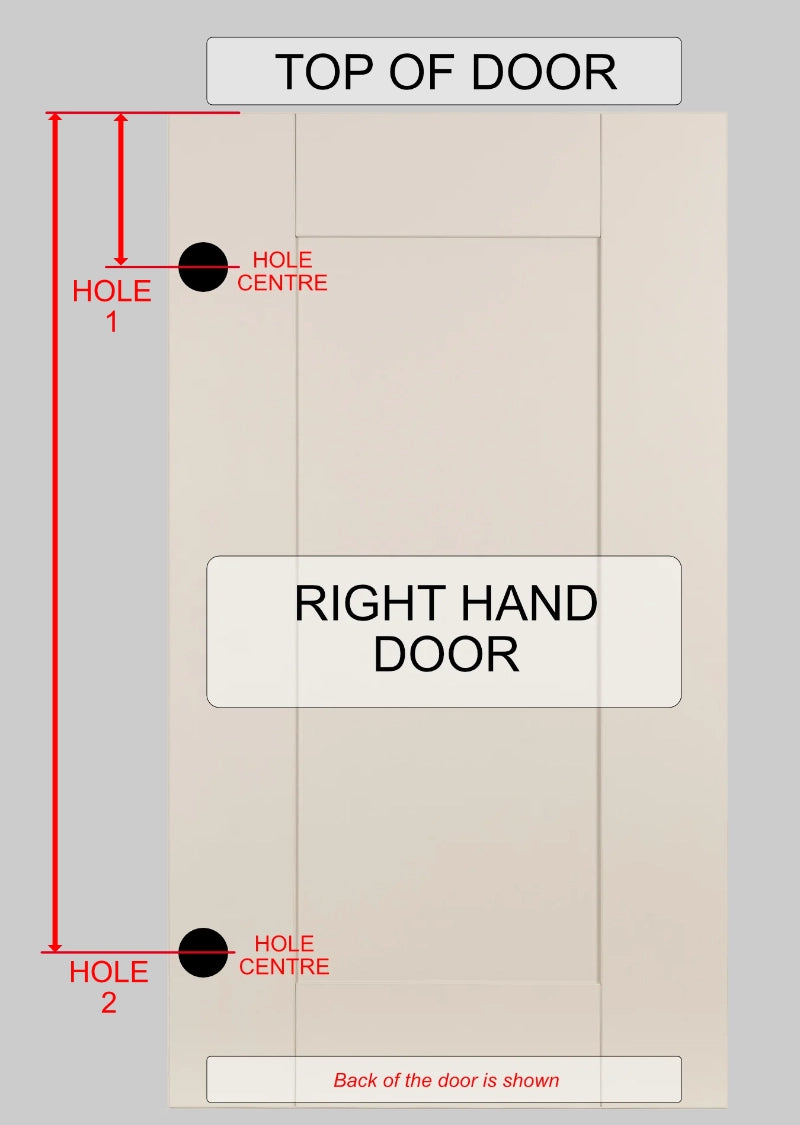Hinge diagram - Right hand door