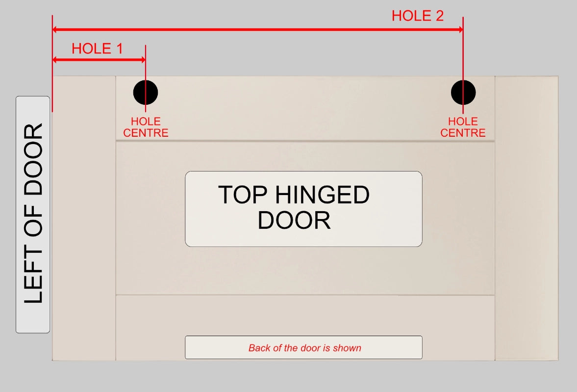 Hinge diagram - Top door