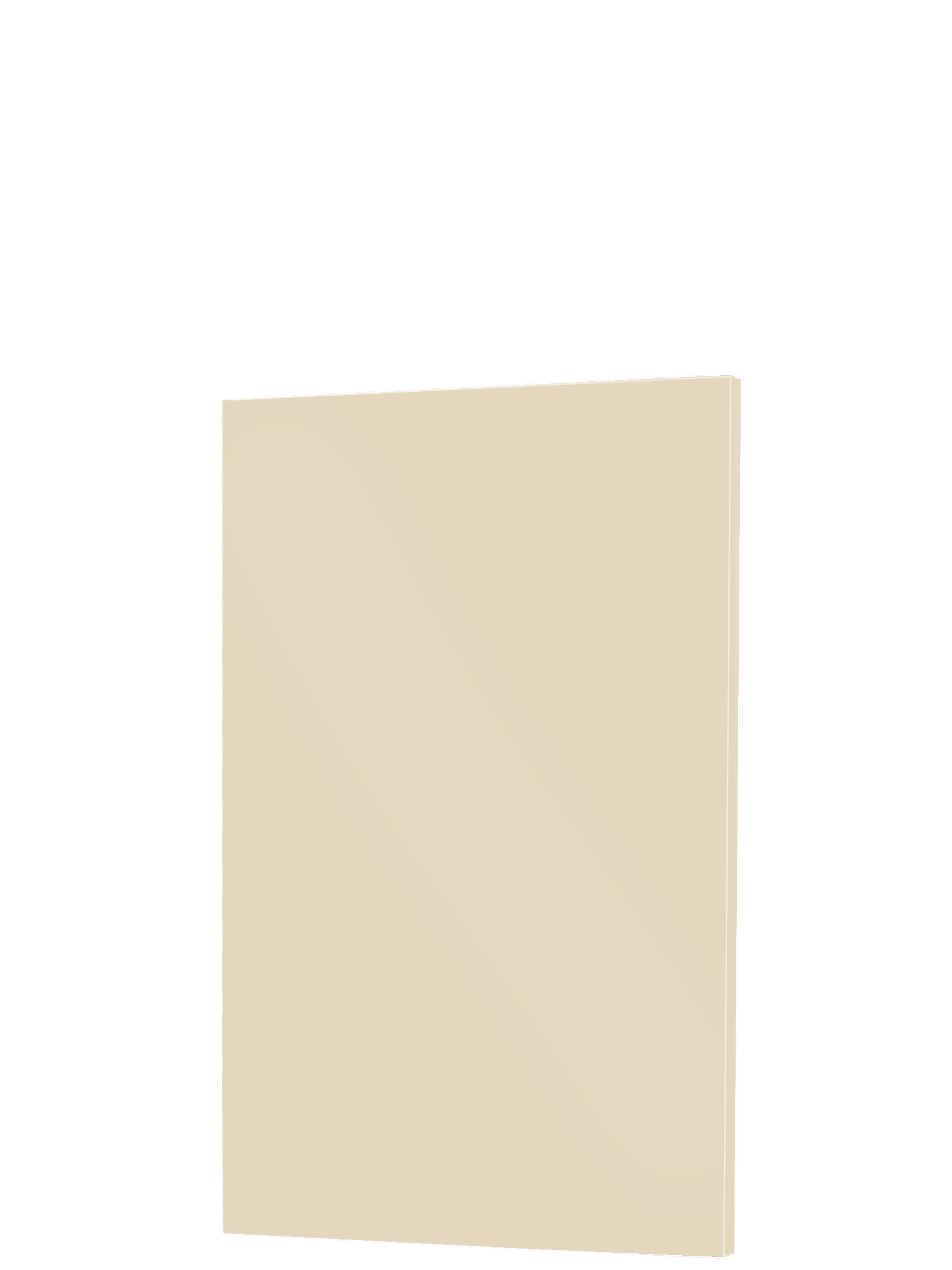 Piano Moderno Kitchen Door Front in Almond Gloss