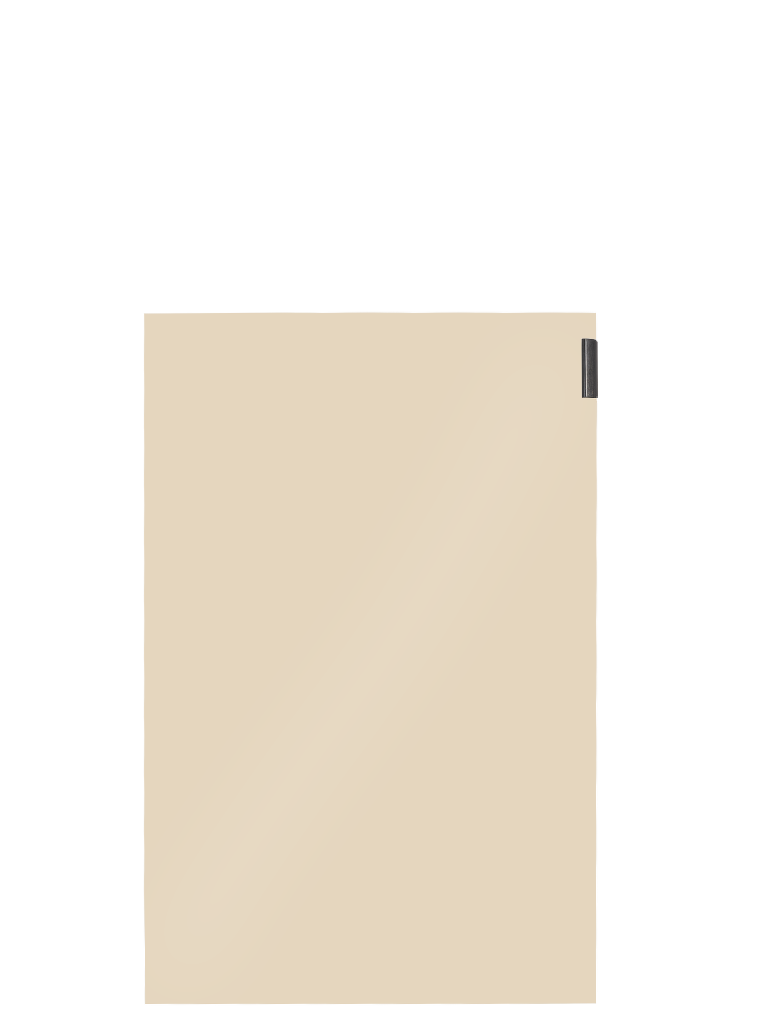 Piano Moderno Kitchen Door Front in Almond Gloss