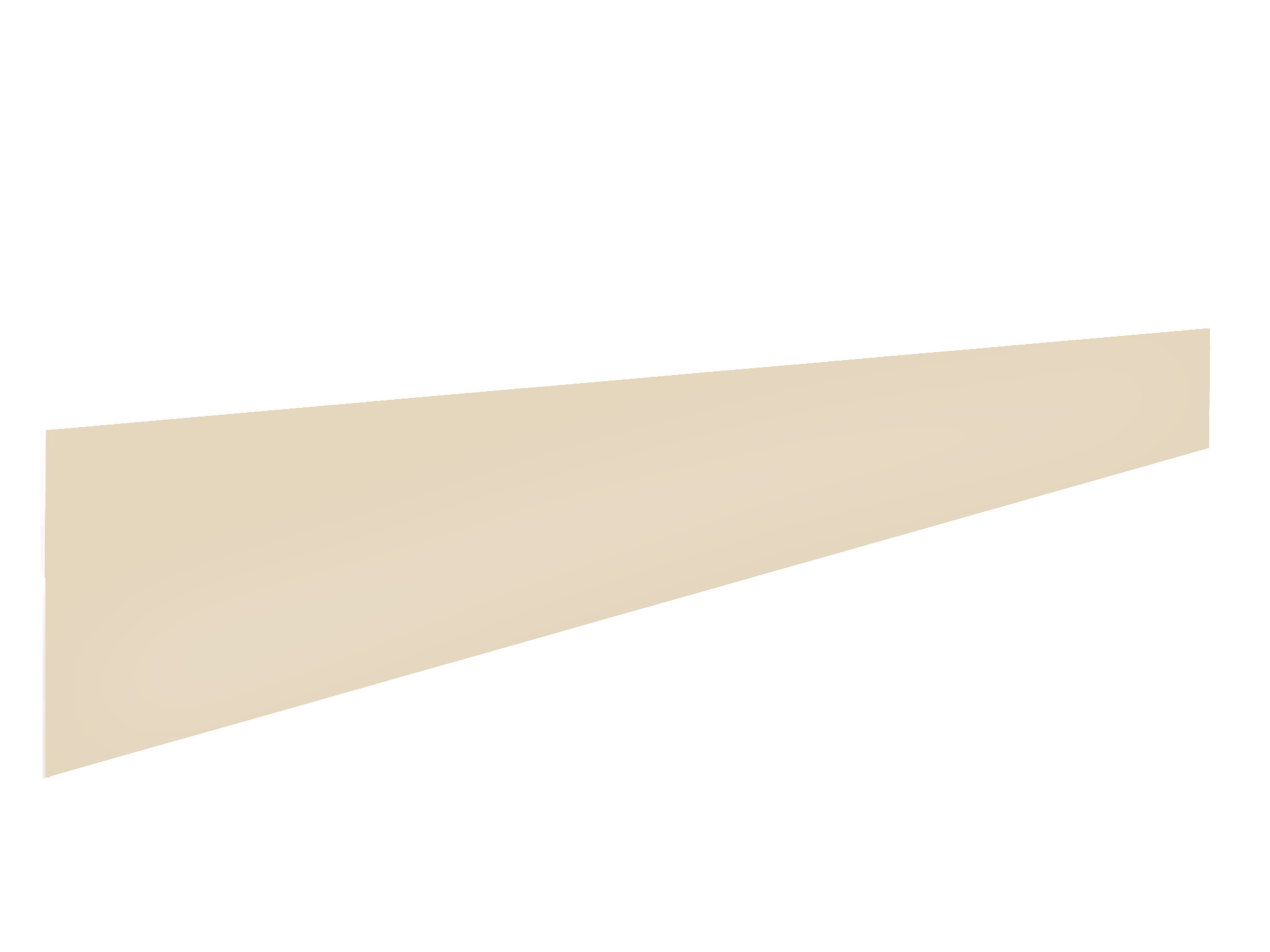 Piano Moderno Kitchen Plinth in Almond Gloss