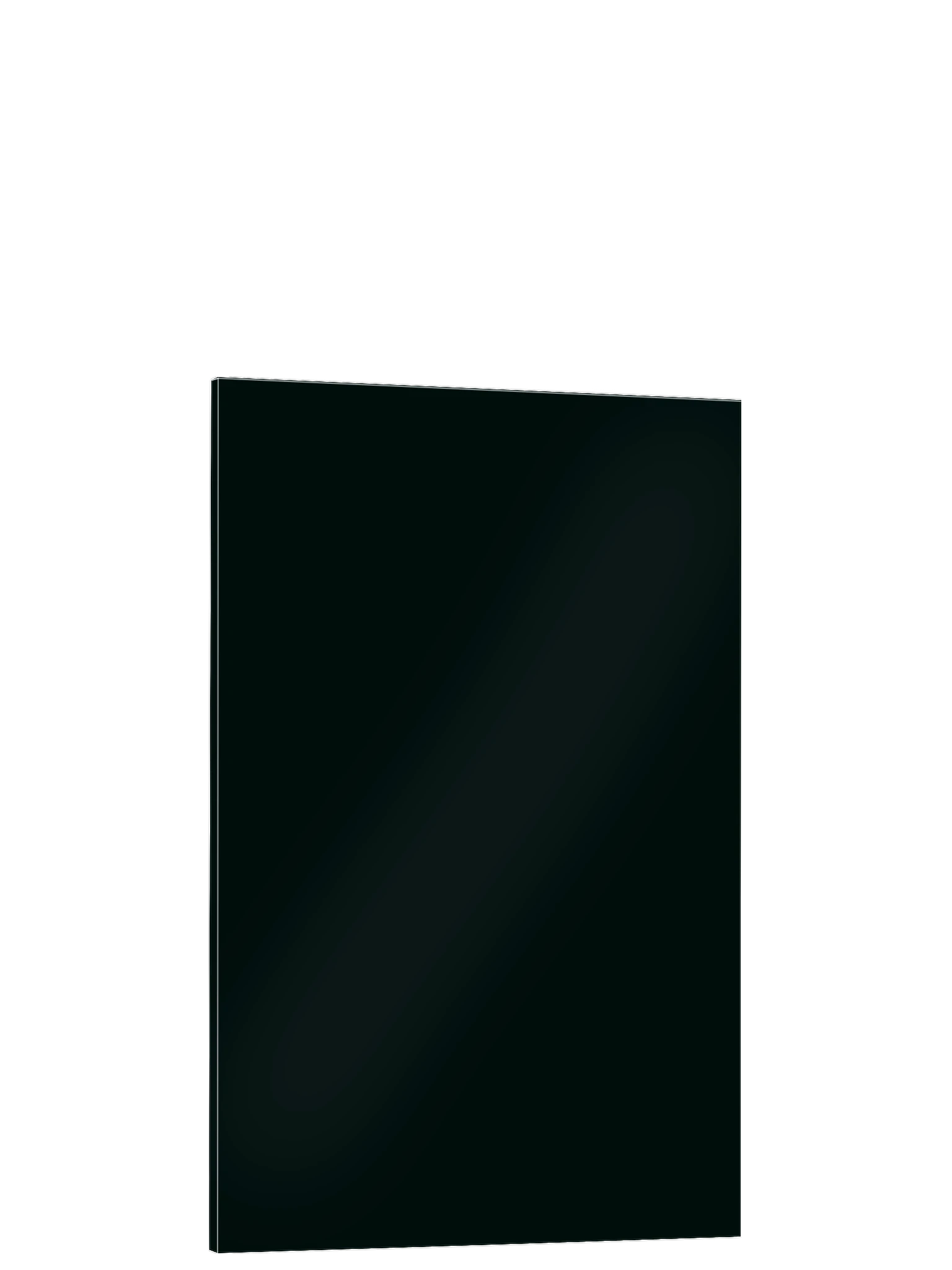 Piano Moderno Kitchen Door Front in Black Gloss