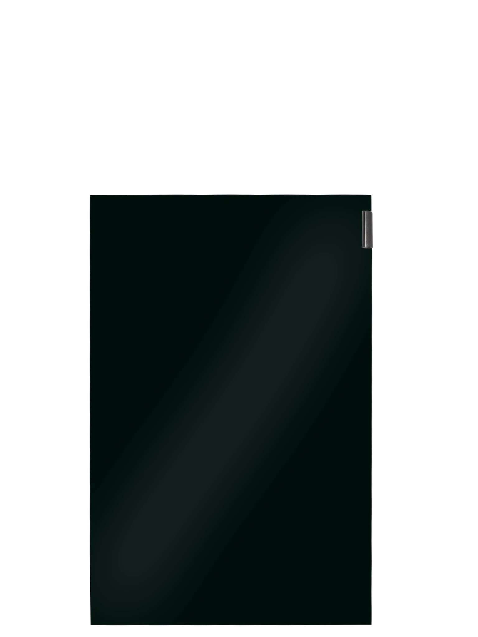 Piano Moderno Kitchen Door Front in Black Gloss