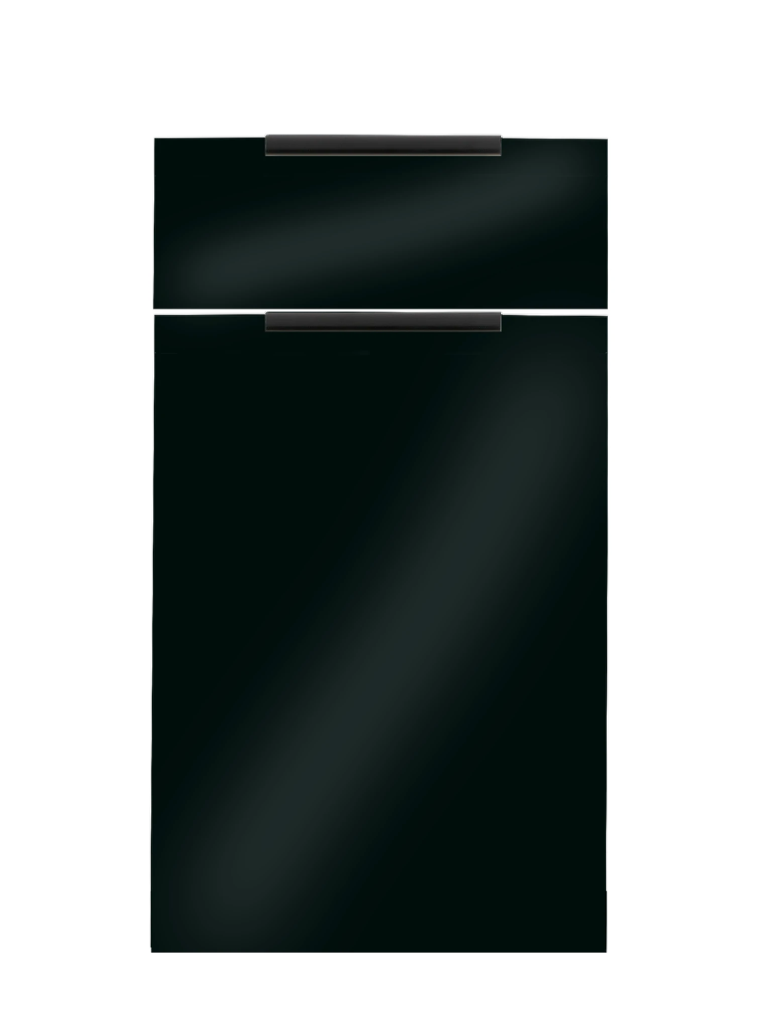 Piano Moderno Kitchen Drawer Front in Black Gloss