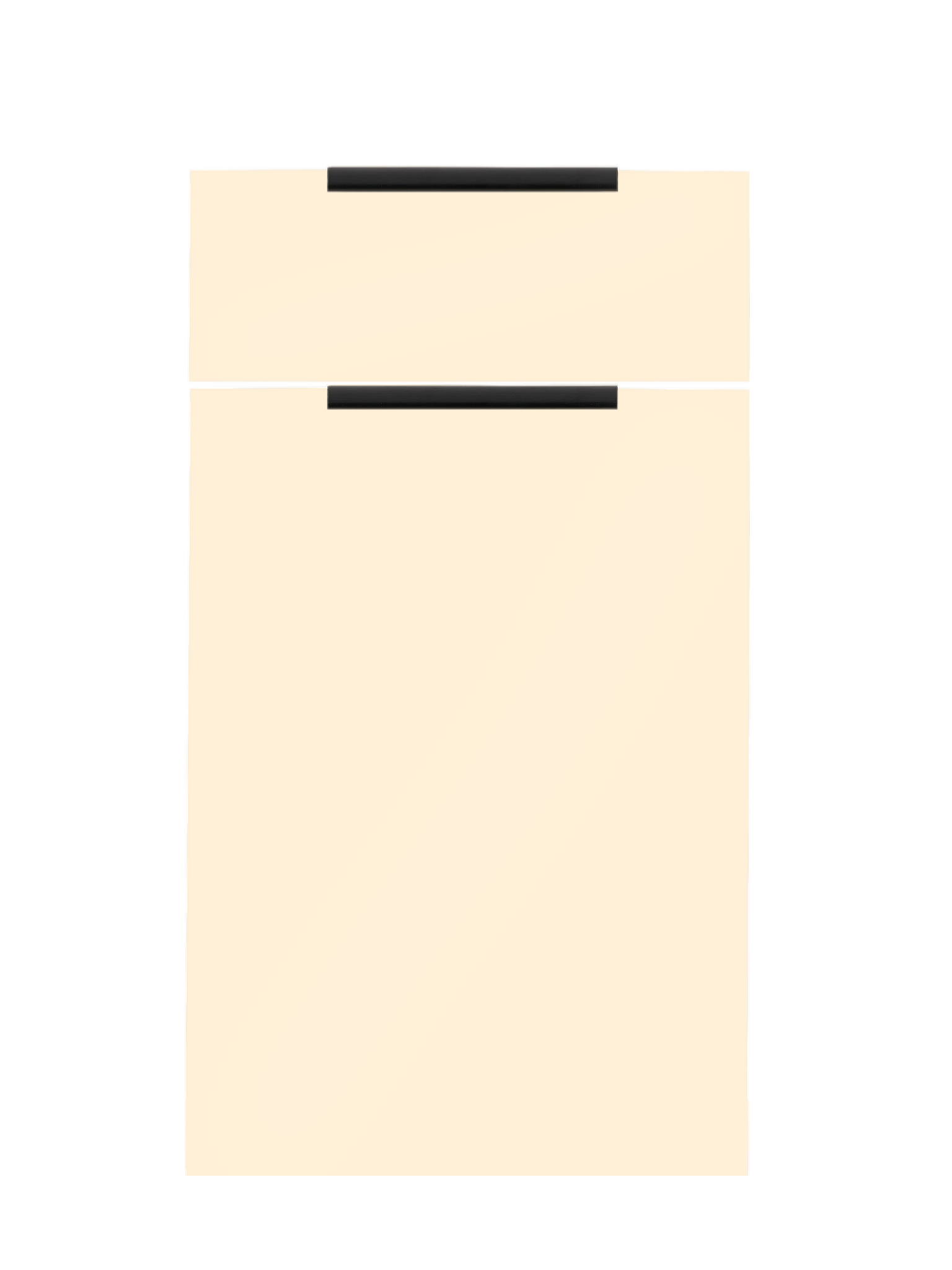 Piano Moderno Kitchen Drawer Front in Cream Gloss