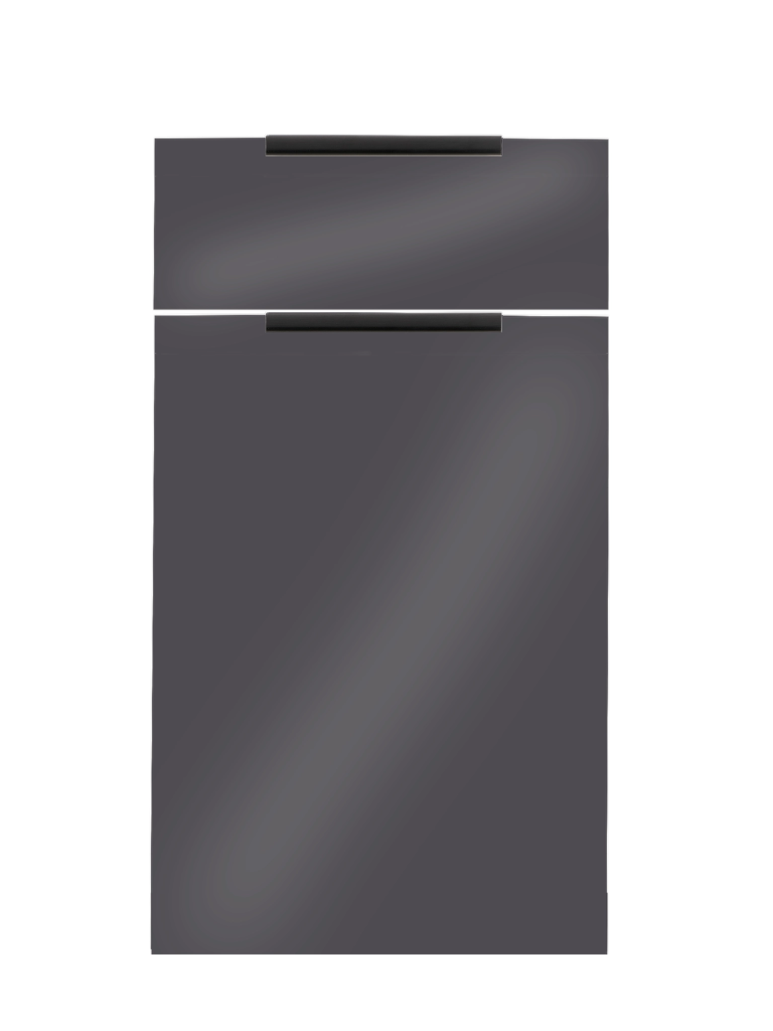 Piano Moderno Kitchen Drawer Front in Gunmetal Grey Gloss