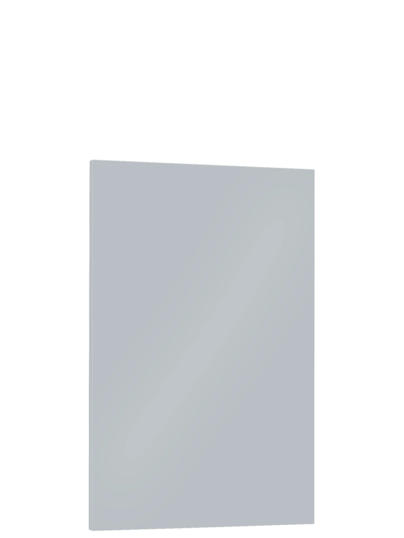 Piano Moderno Door Front in Light Grey Gloss