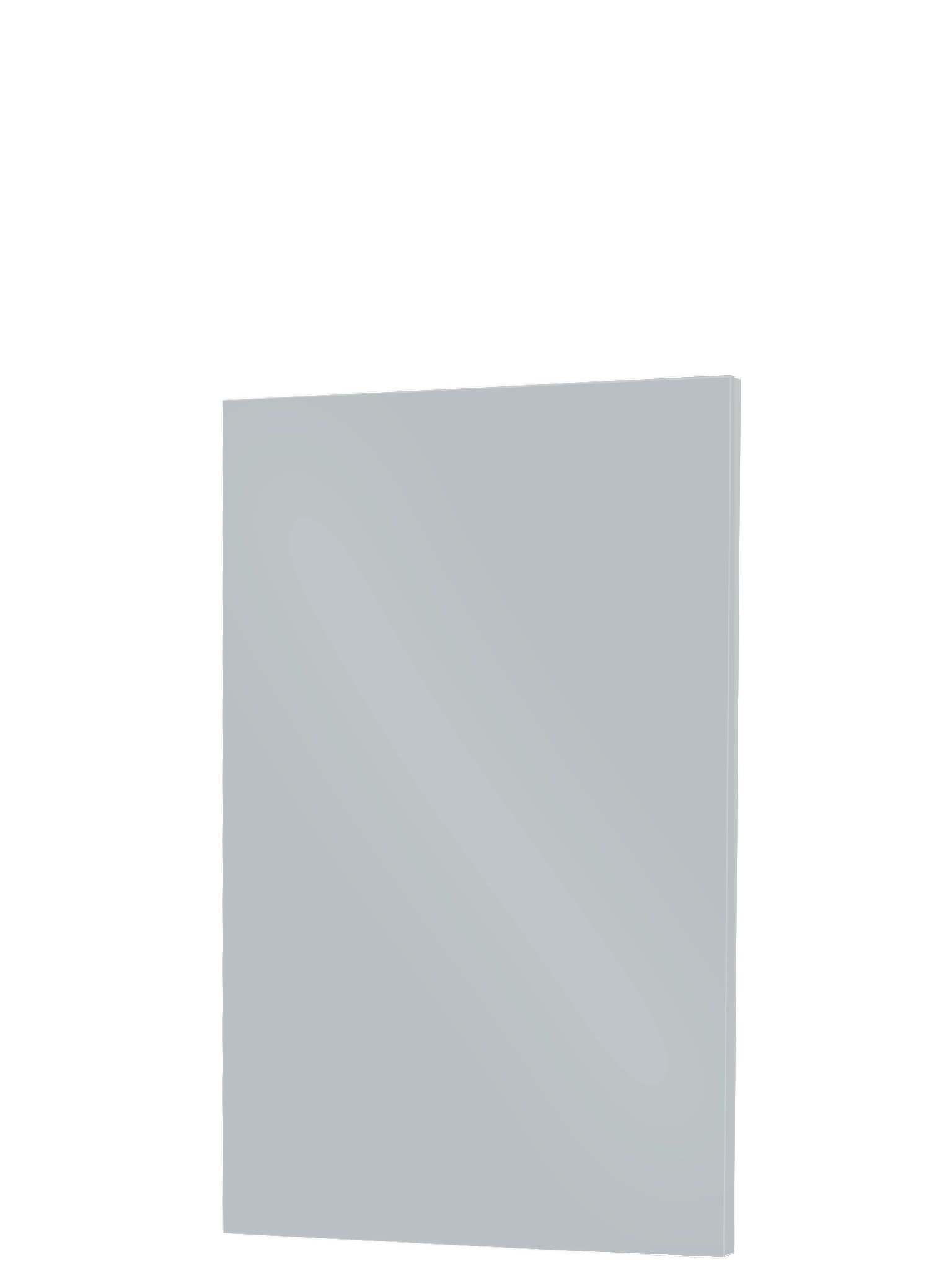 Piano Moderno Door Front in Light Grey Gloss