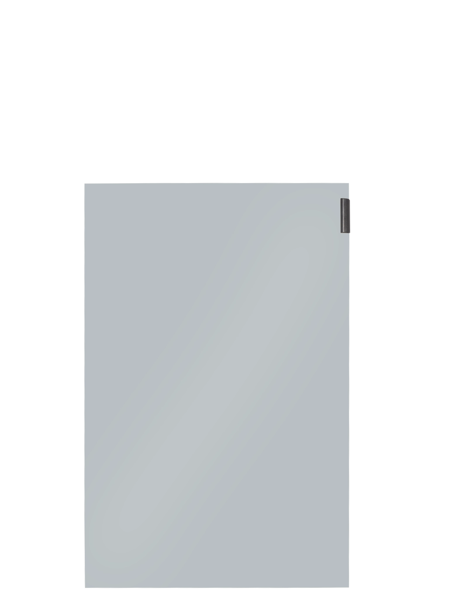Piano Moderno Door Front in Light Grey Gloss