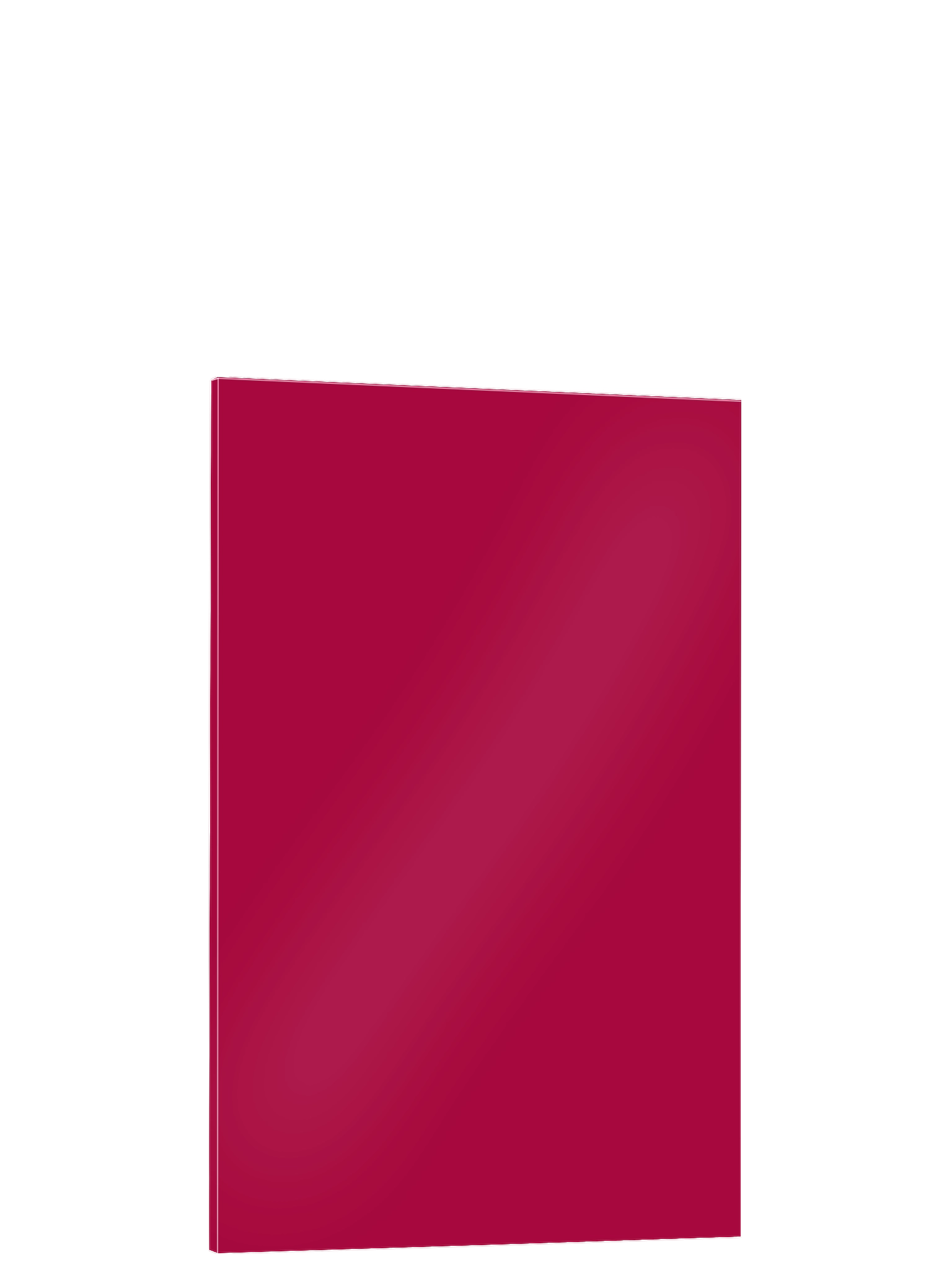 Piano Moderno Kitchen Panel in Red Gloss