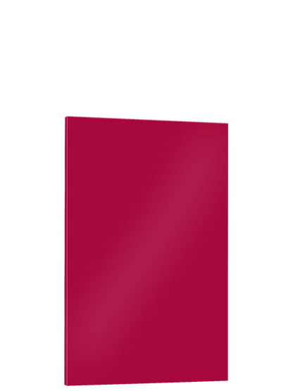 Piano Moderno Kitchen Panel in Red Gloss