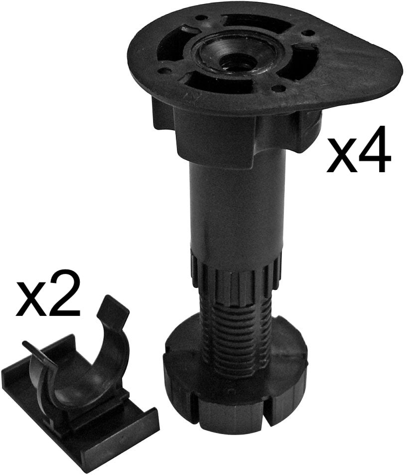 Universal Cupboard Legs and Plinth Fixings (Set of 4)