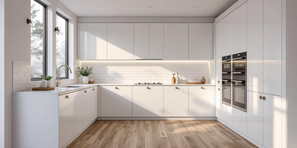 Piano Moderno in Frost White Gloss